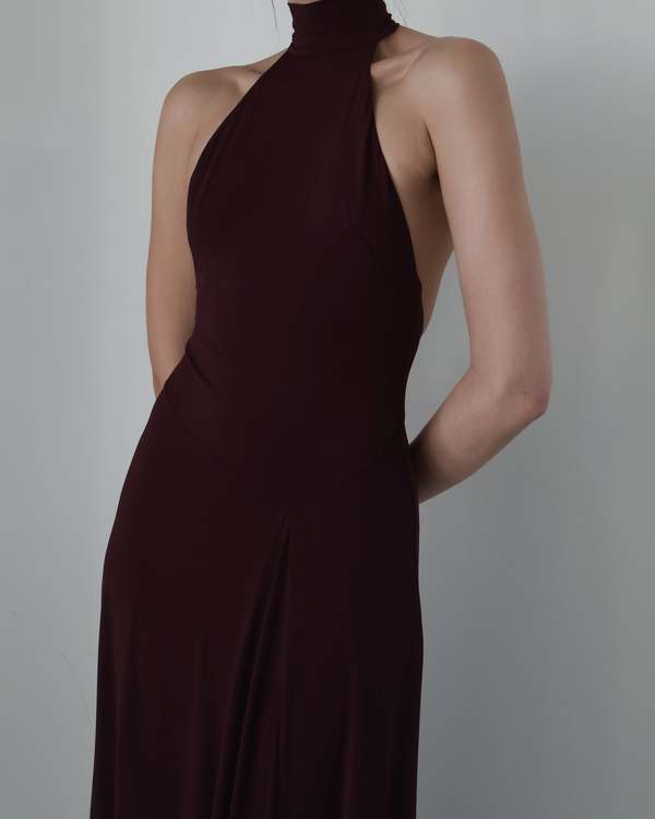bec and bridge backless dress Rent Bec & Bridge Steele Blue Indra Satin Maxi Dress