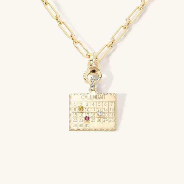 Zahava Multiple Date 1960s Calendar Charm Zahava Multiple Date 1960s Calendar Charm