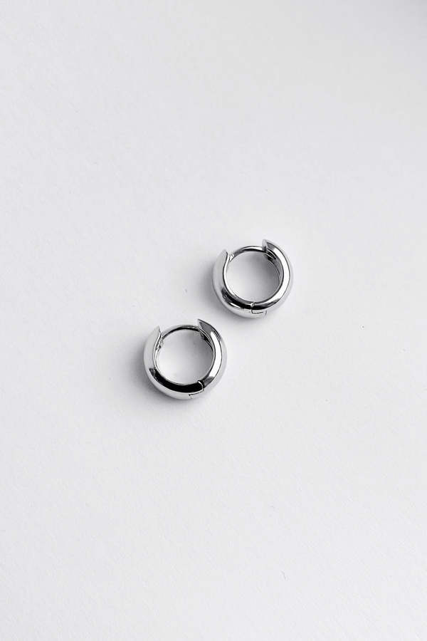 Kara Yoo Jane Hoops Earrings - Sterling Silver