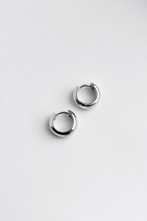 Kara Yoo Jane Hoops Earrings - Sterling Silver