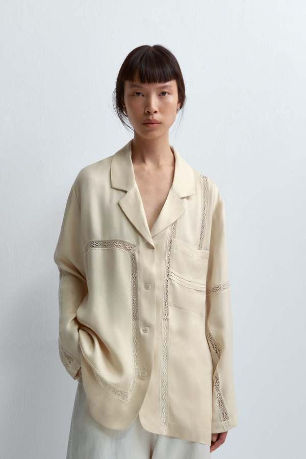 Cordera Viscose Shirt With Lace - Shell