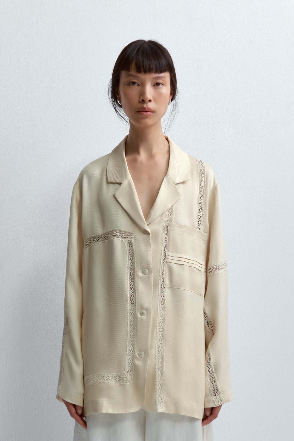 Cordera Viscose Shirt With Lace - Shell - Image 2 of 4