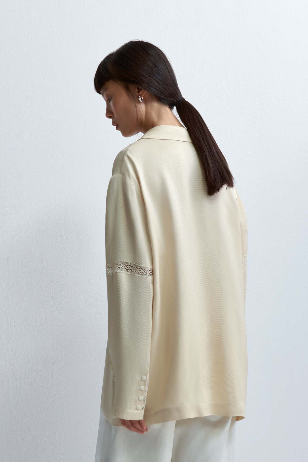 Cordera Viscose Shirt With Lace - Shell - Image 3 of 4