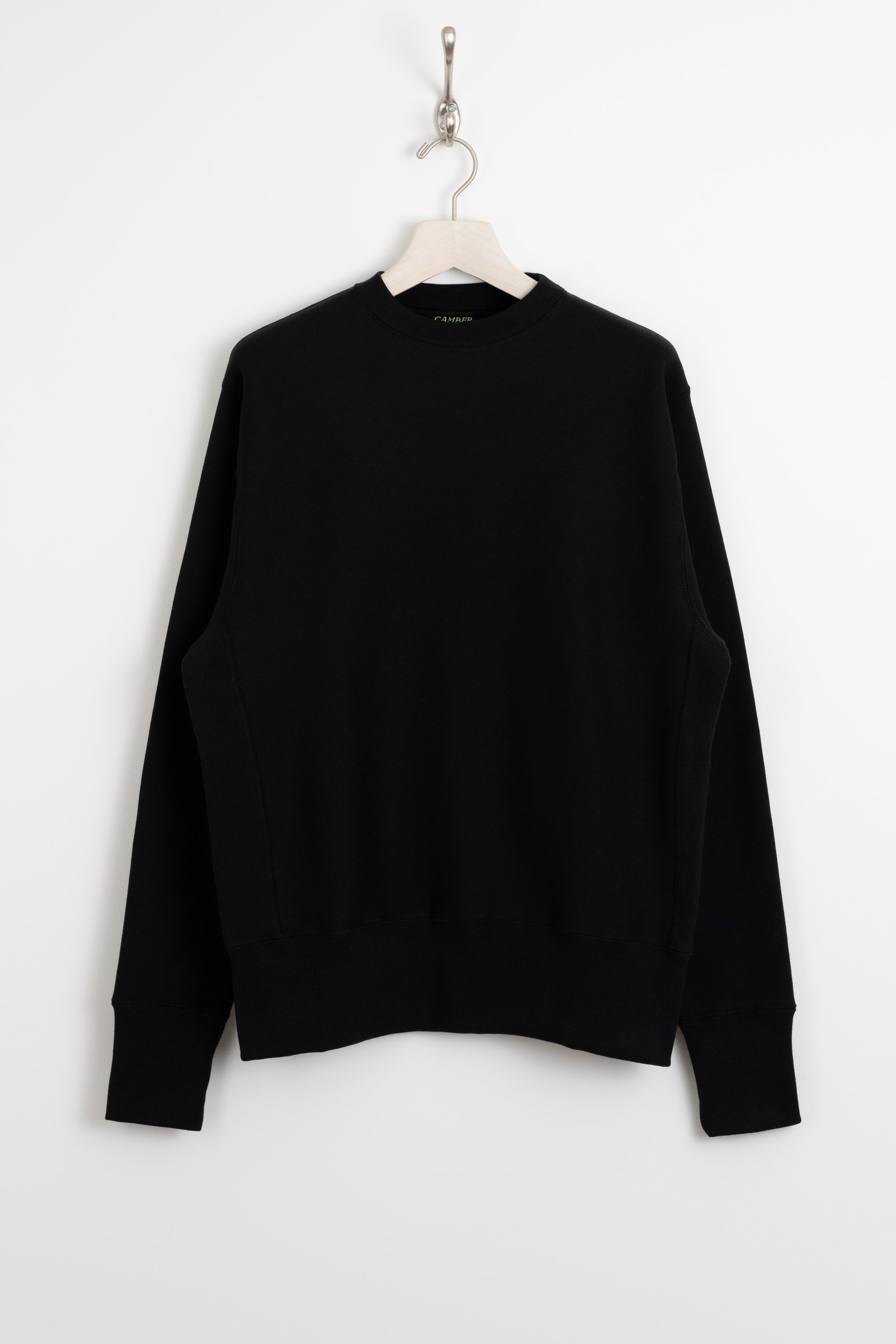 Camber Cross-Knit Crewneck Sweatshirt - Black | Garmentory