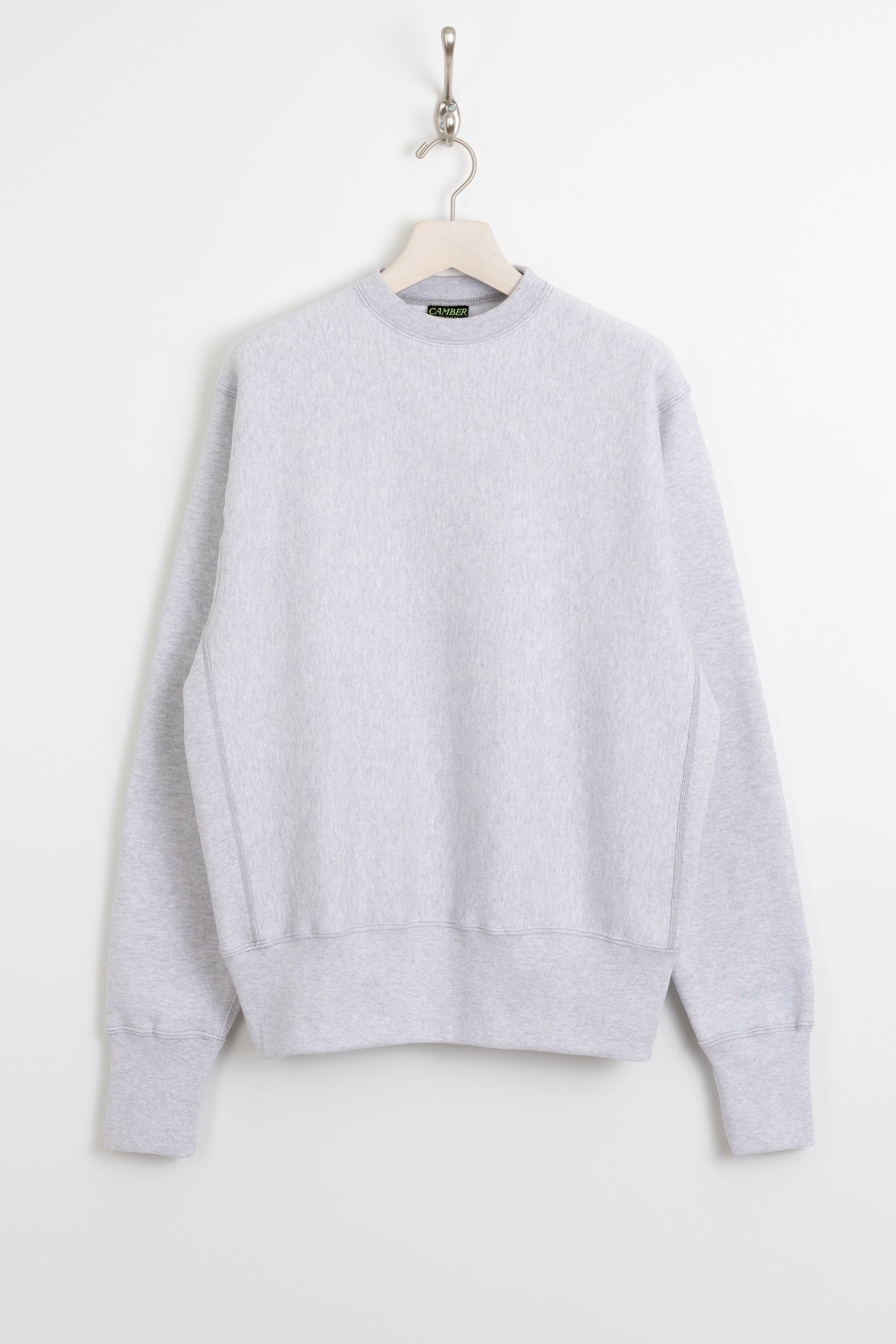 Camber Cross-Knit Crewneck Sweatshirt - Grey | Garmentory