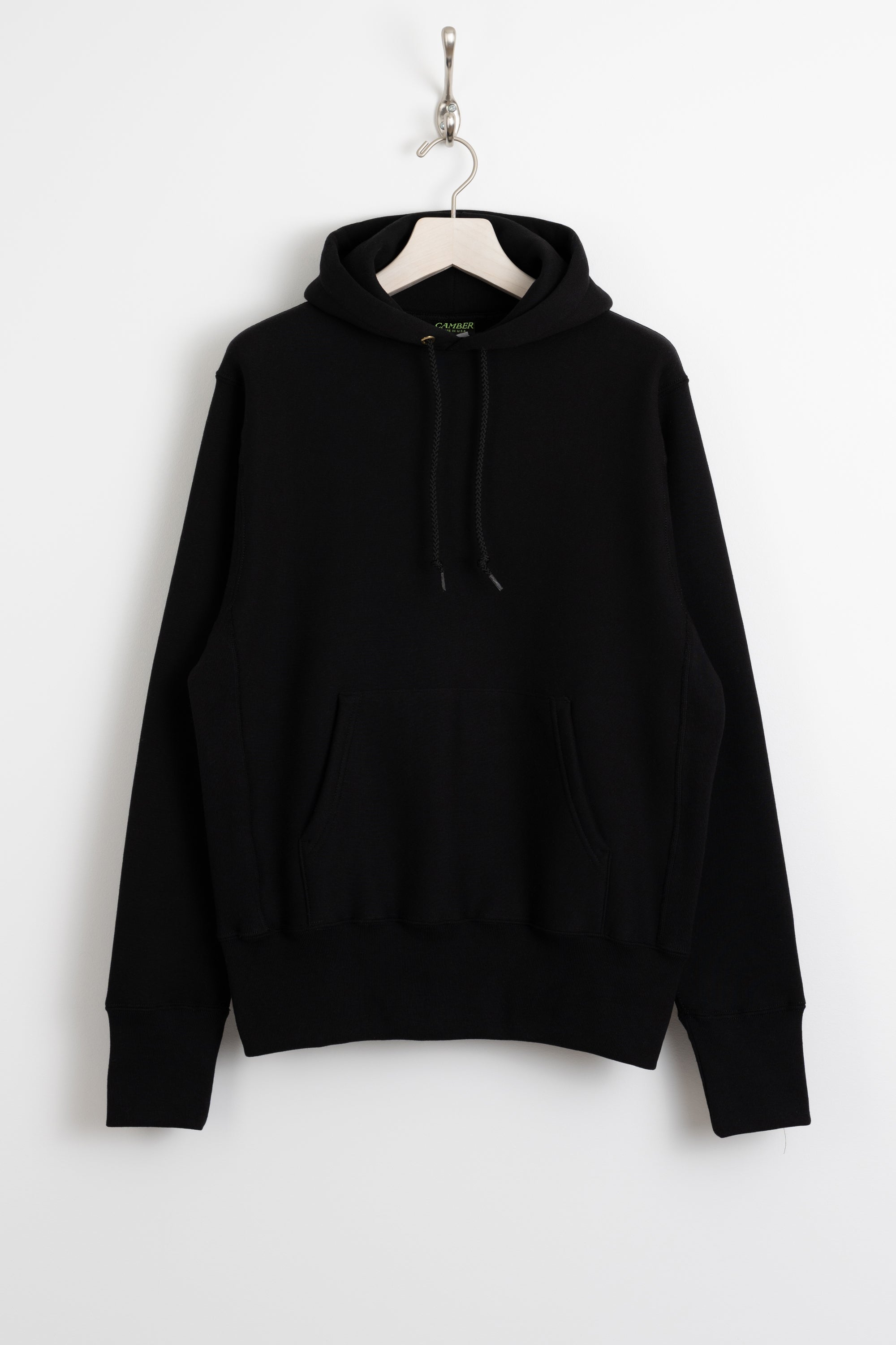 Camber Cross-Knit Pullover Hooded Sweatshirt - Black | Garmentory
