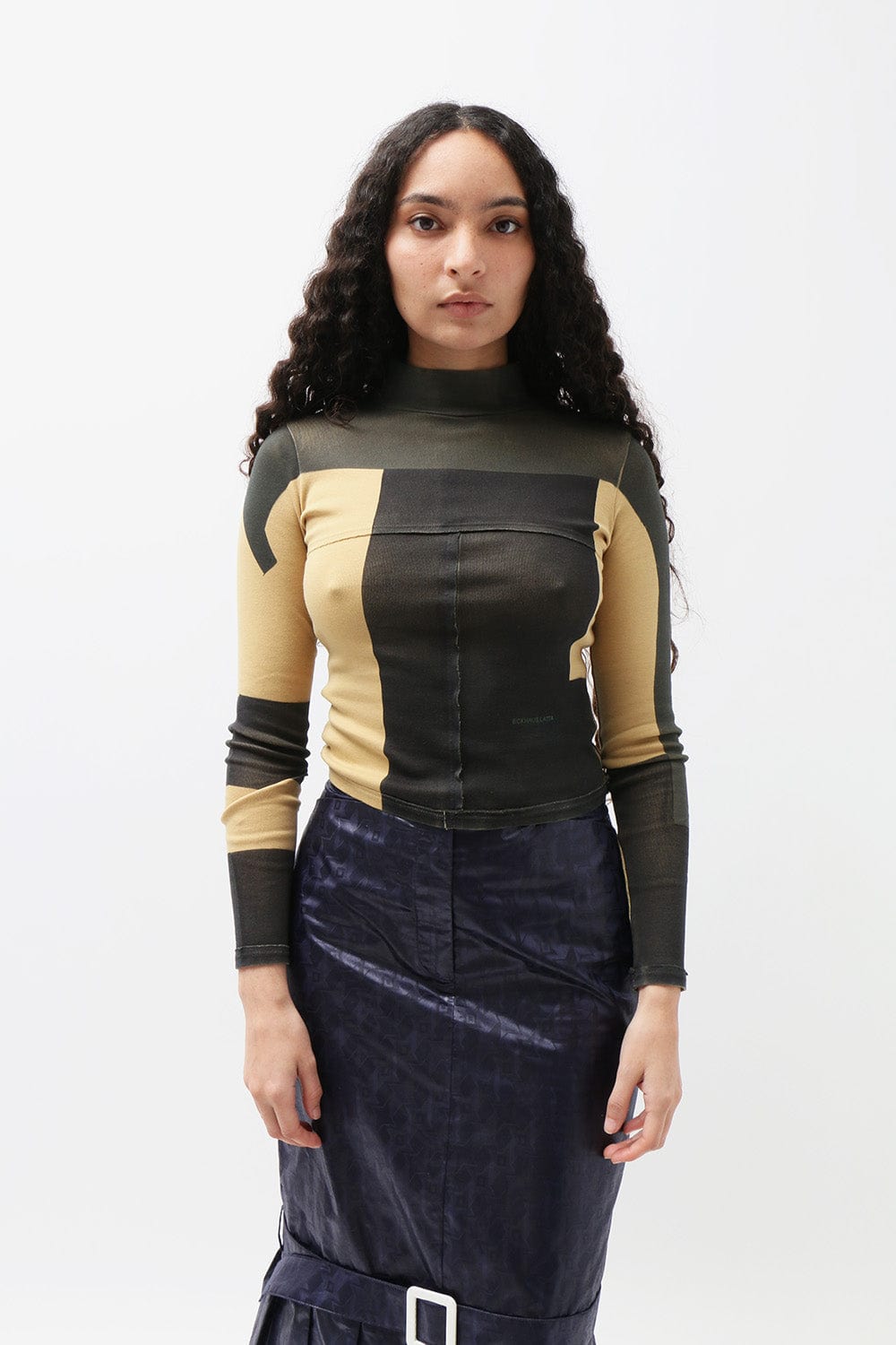 ECKHAUS LATTA Redacted Lapped Turtleneck | Garmentory