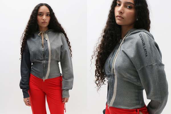 ECKHAUS LATTA Smog Snatched Hoodie - Smog Grey ECKHAUS LATTA Smog Snatched Hoodie - Smog Grey