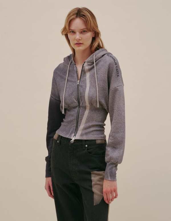 ECKHAUS LATTA Smog Snatched Hoodie - Smog Grey ECKHAUS LATTA Smog Snatched Hoodie - Smog Grey