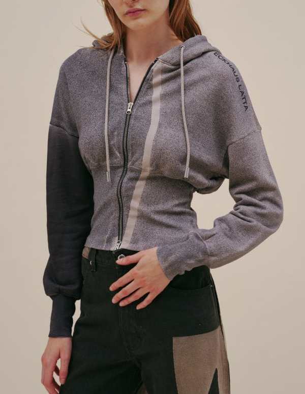 ECKHAUS LATTA Smog Snatched Hoodie - Smog Grey ECKHAUS LATTA Smog Snatched Hoodie - Smog Grey