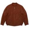 walbusch Peached Twill Weave Structured Multi Panel Bomber Jacket - Rust - Thumbnail 1