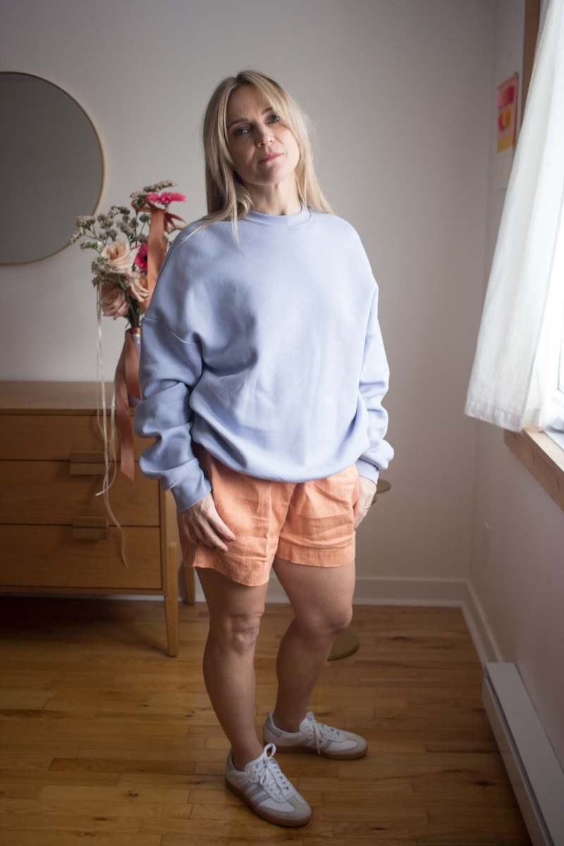Odeyalo Anemone Crew Neck Sweater - Sky Blue Odeyalo Anemone Crew Neck Sweater - Sky Blue