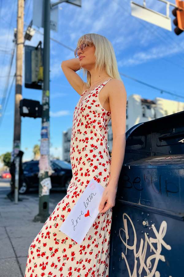 Z Supply Hana La Rosa Ditsy Maxi Dress - Sea Salt | Garmentory