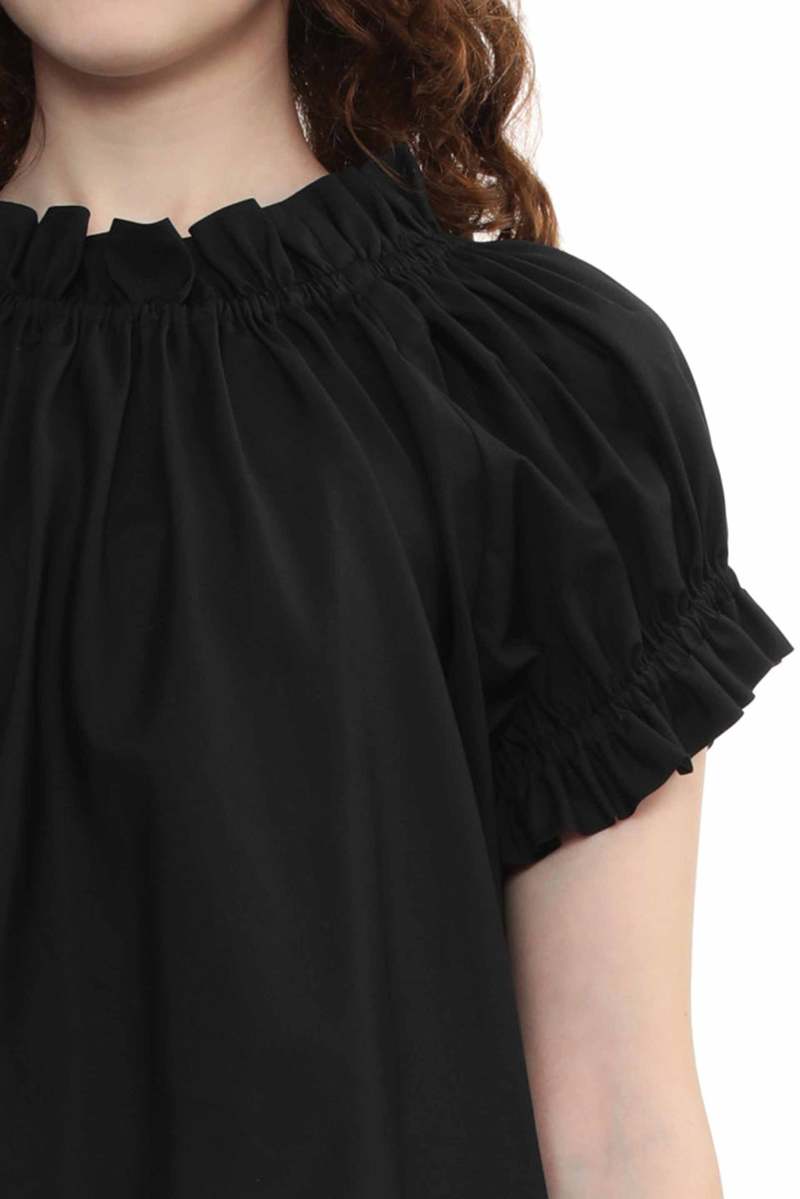 Simone Rocha x  フリルトップス Orange peach ruffle tulip top Simone rocha - women - SIMONE