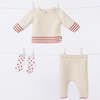KIDS Petit Bateau Two Piece Set - Cream/Red Stripes - Thumbnail 6