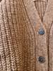 Happy French Gang Gaston Undyed Aplaca Cardigan - Caramel  - Thumbnail 3