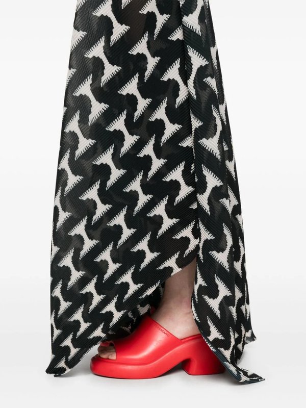 Henrik Vibskov Wrist Plisse Pants - Black/White Jazz Hands