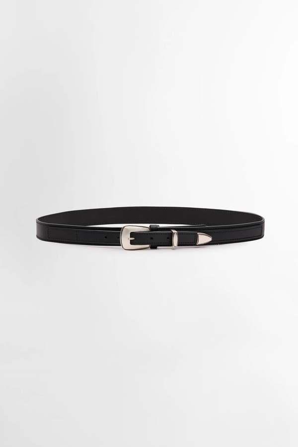 Lemaire Minimal Western Belt - Black | Garmentory
