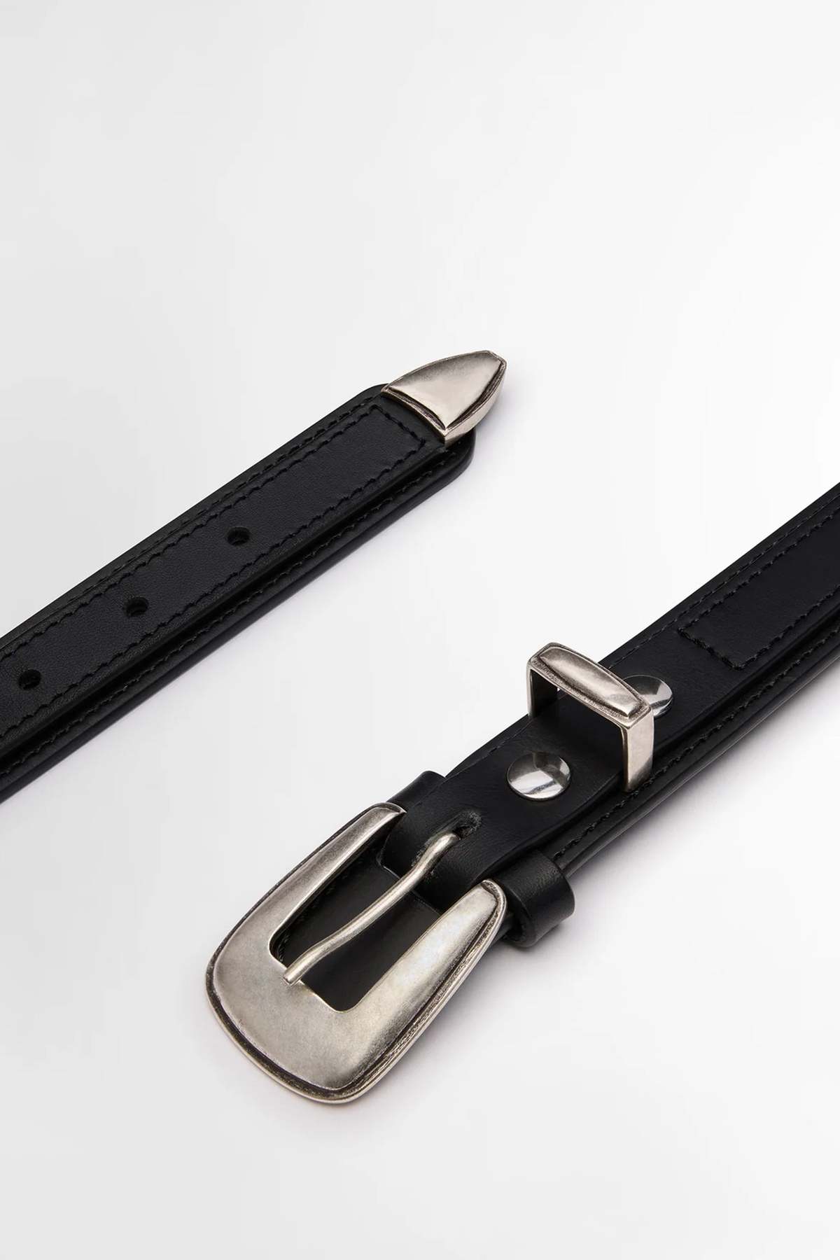 Lemaire Minimal Western Belt - Black | Garmentory