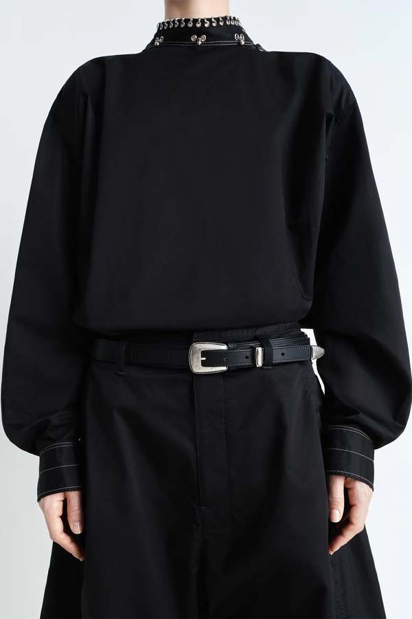 Lemaire Minimal Western Belt - Black | Garmentory