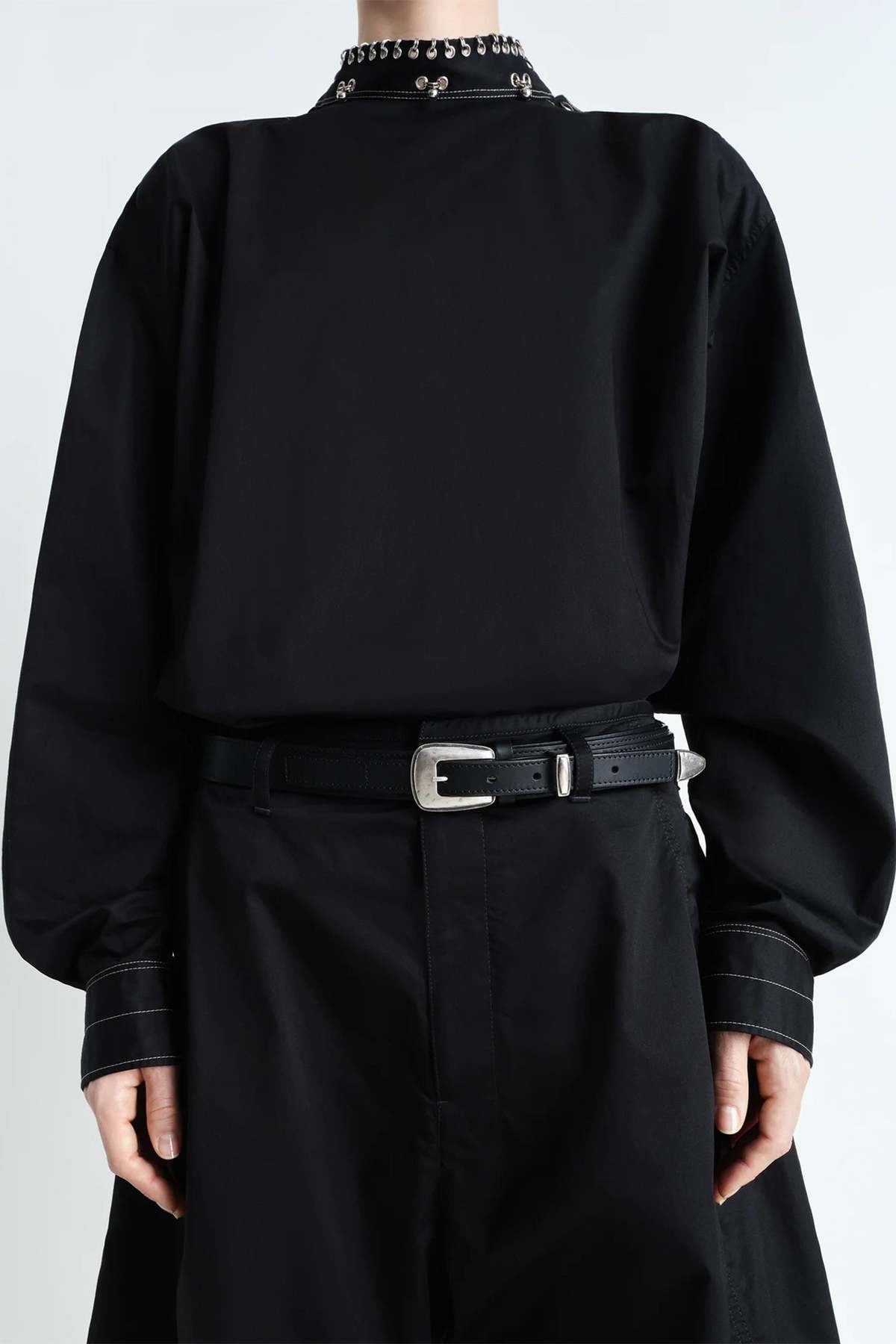 Lemaire Minimal Western Belt - Black | Garmentory Lemaire Minimal Western Belt - Black | Garmentory