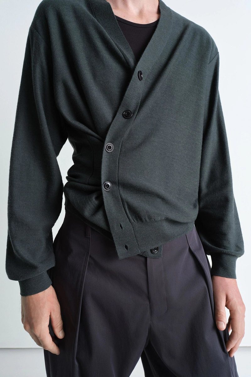 トップス LEMAIRE RELAXED TWISTED CARDIGAN Black Relaxed Twisted Cardigan by LEMAIRE on Sale