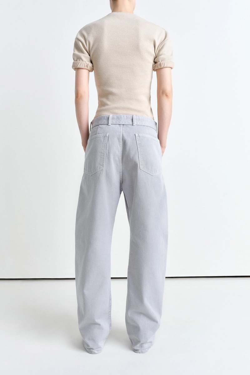 Lemaire Twisted Belted Pants - Snowy Blue Grey Lemaire Twisted Belted Pants - Snowy Blue Grey