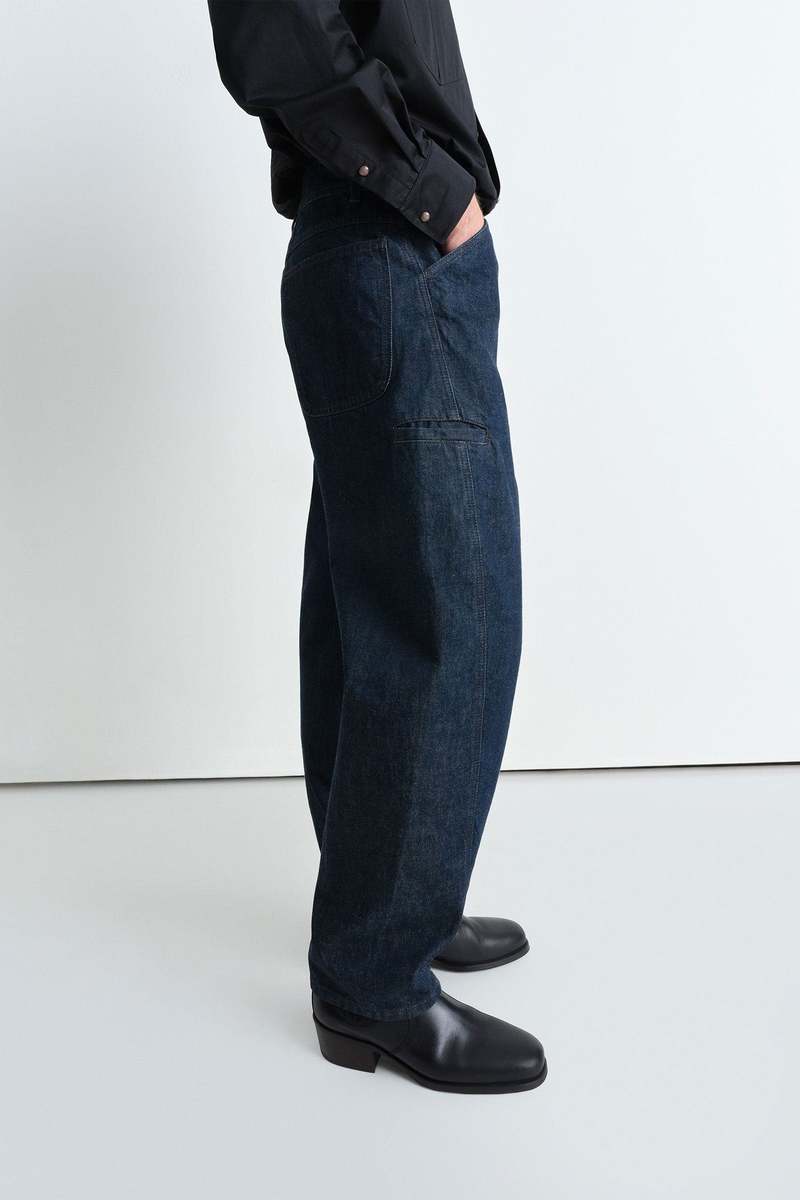 Lemaire Twisted Workwear Pants - Indigo Lemaire Twisted Workwear Pants - Indigo