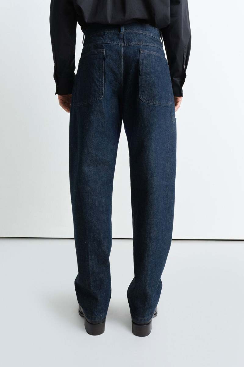 Lemaire Twisted Workwear Pants - Indigo Lemaire Twisted Workwear Pants - Indigo