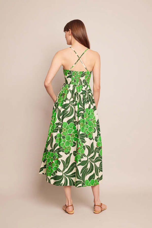 Cara Cara Leo Midi Dress - Palm Beach Green | Garmentory