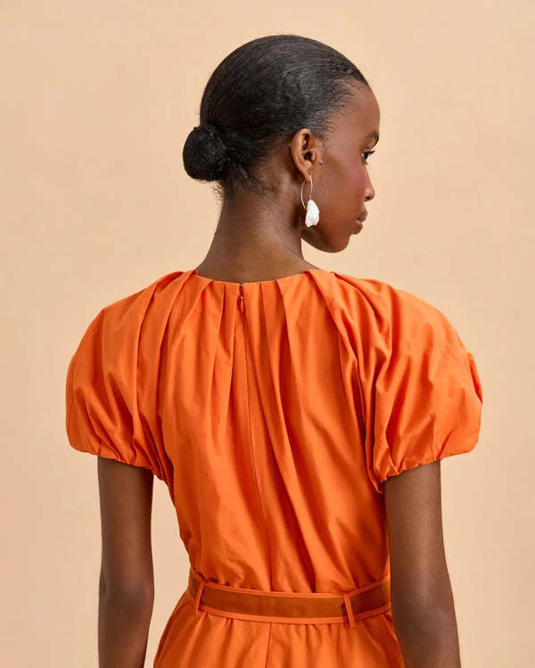 la ligne orange dress Livia Dress, 2 | Orange | Women's Dresses