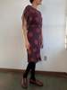 Vintage Genny Currant Silk Dot Print Dress - Thumbnail 2