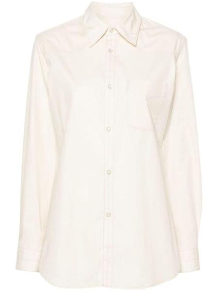 LEMAIRE Camp Collar Shirt - Beige | Garmentory