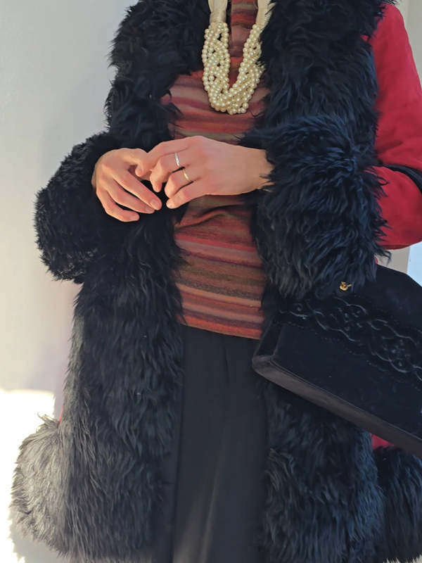 Vintage Merlot Suede Penny Lane Coat