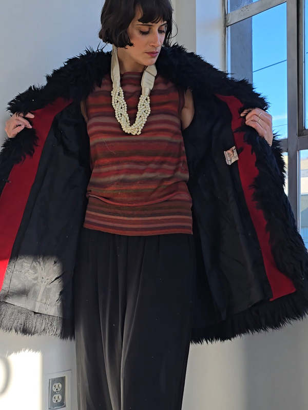 Vintage Merlot Suede Penny Lane Coat