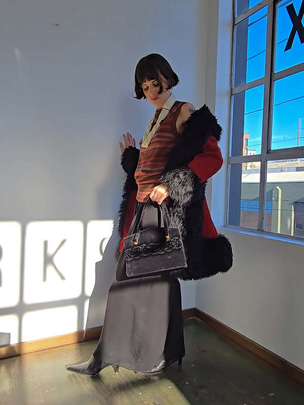 Vintage Merlot Suede Penny Lane Coat