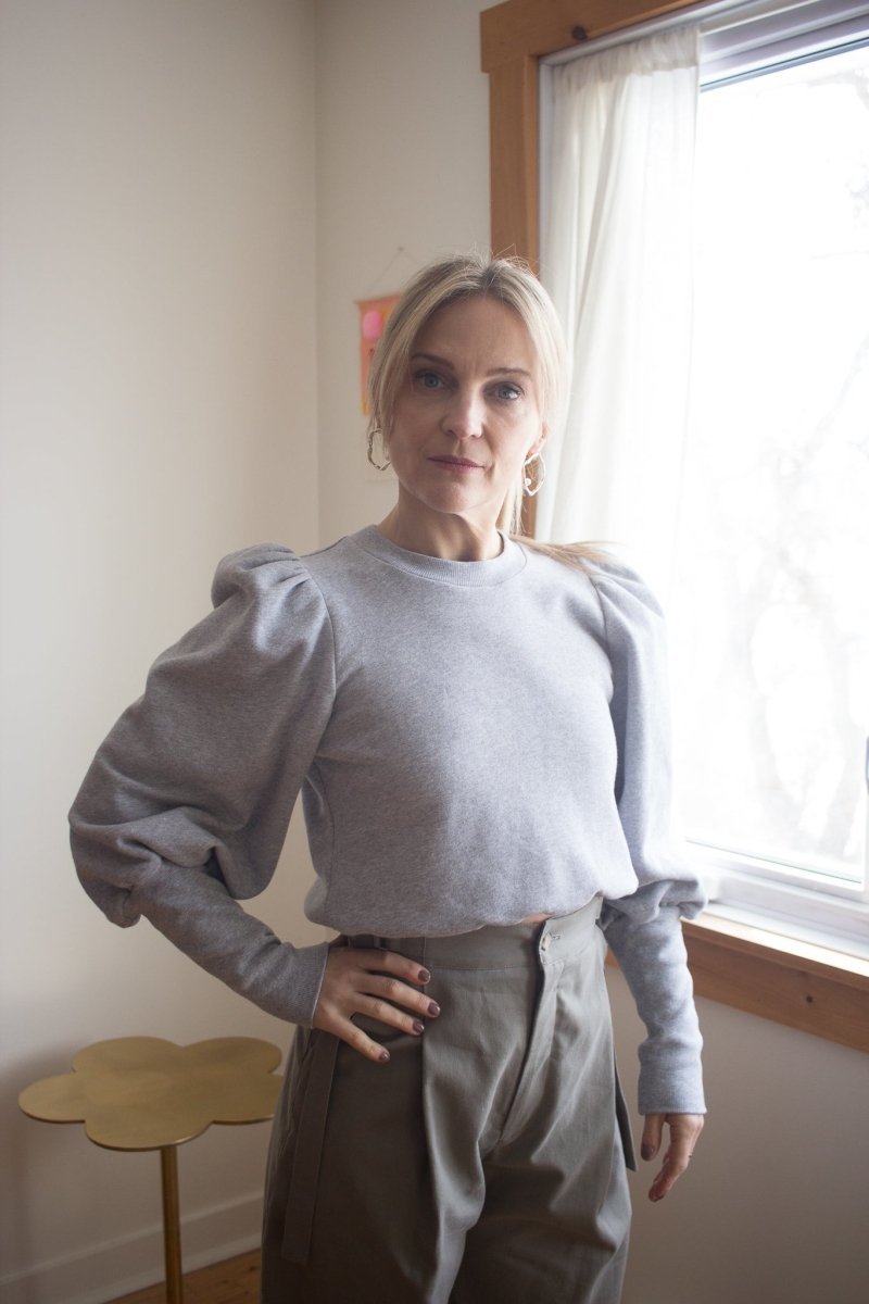 Eliza Faulkner Lana Fleece Sweater - Grey Eliza Faulkner Lana Fleece Sweater - Grey