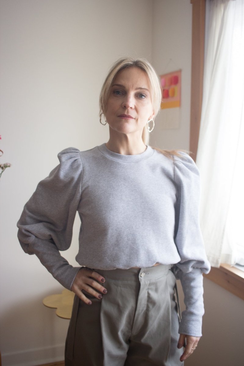 Eliza Faulkner Lana Fleece Sweater - Grey Eliza Faulkner Lana Fleece Sweater - Grey