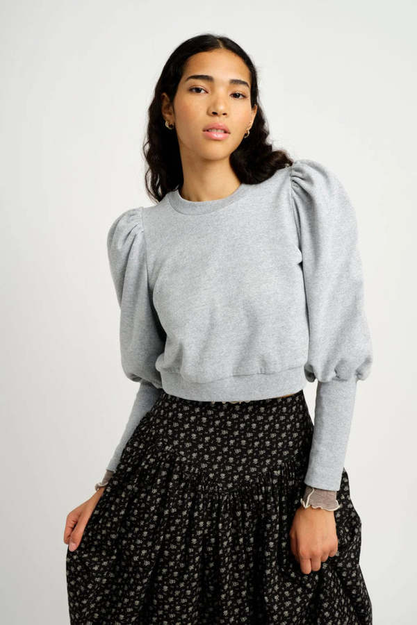 Eliza Faulkner Lana Fleece Sweater - Grey Eliza Faulkner Lana Fleece Sweater - Grey
