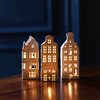 &Klevering Canal House Tealight Holder - Set of 3 - Thumbnail 4