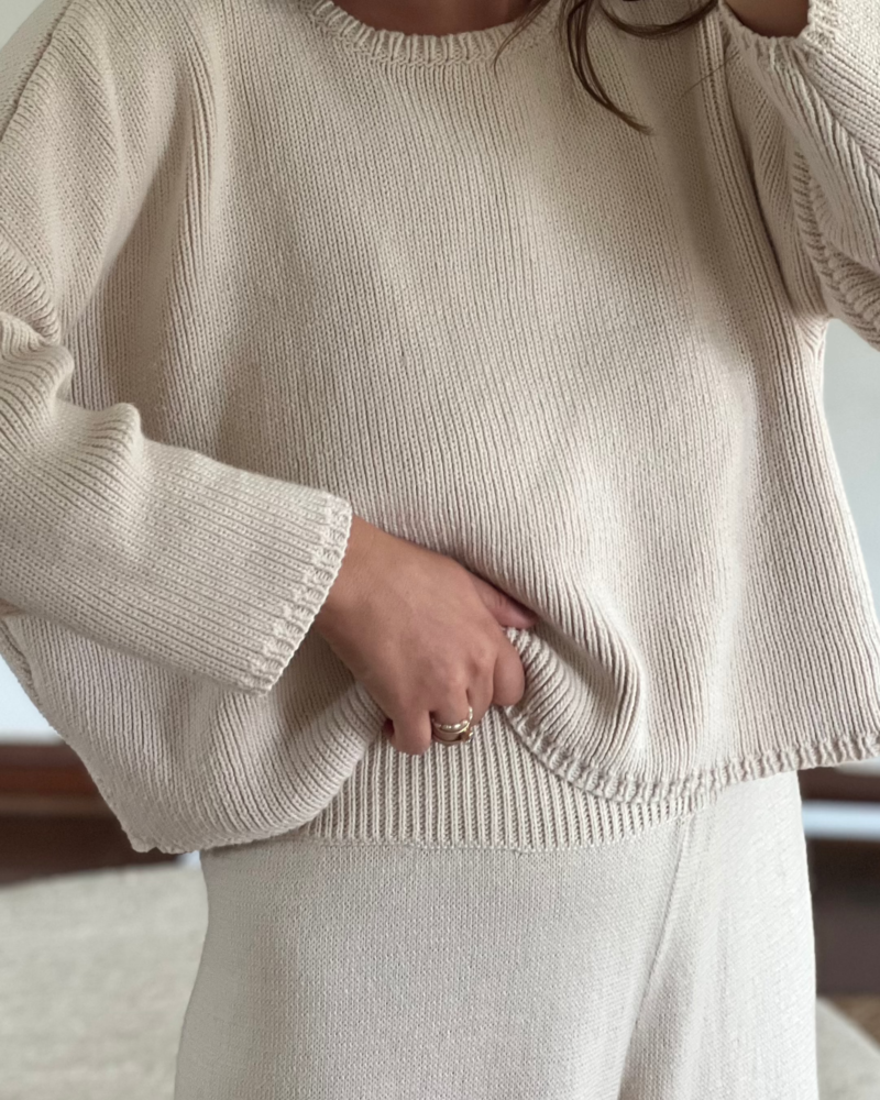 Honest Cotton Travel Sweater