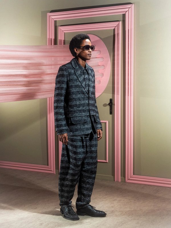 Henrik Vibskov Ants Pants - Black White Checks | Garmentory