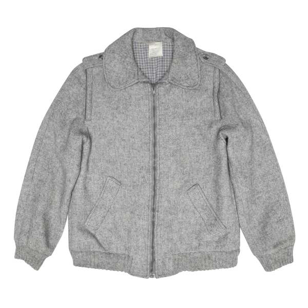Arme de l'air 70s Brushed Hopsack Weave Flight Jacket - Gray