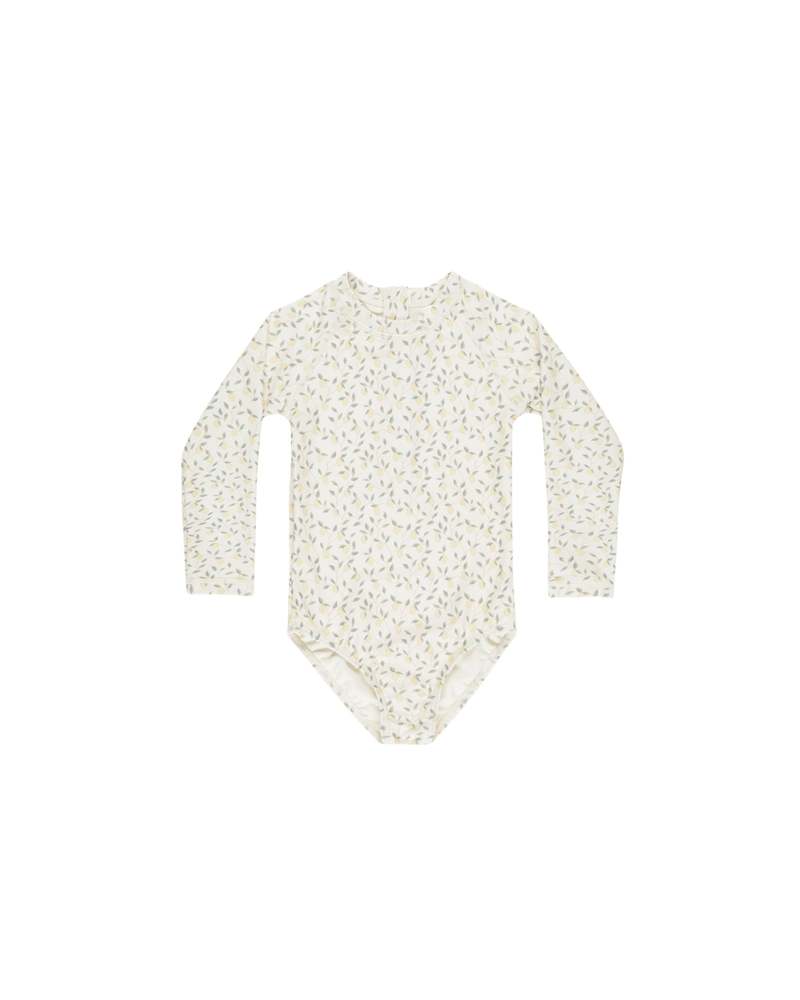 Rylee + Cru Delphine Rashguard Onepiece - Lemons Rylee + Cru Delphine Rashguard Onepiece - Lemons