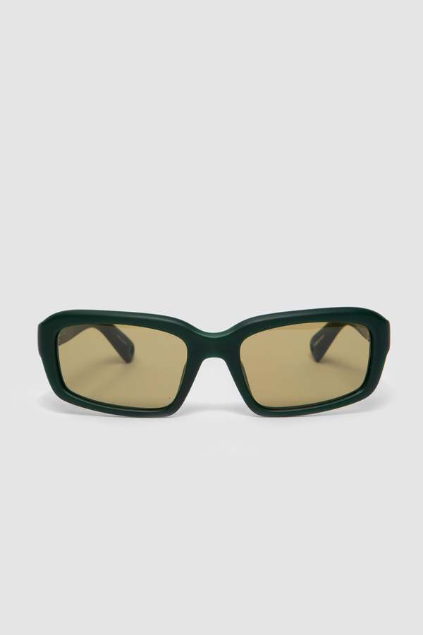 Jacquemus Marino Sunglasses - Matt Green/Matt Silver/Green