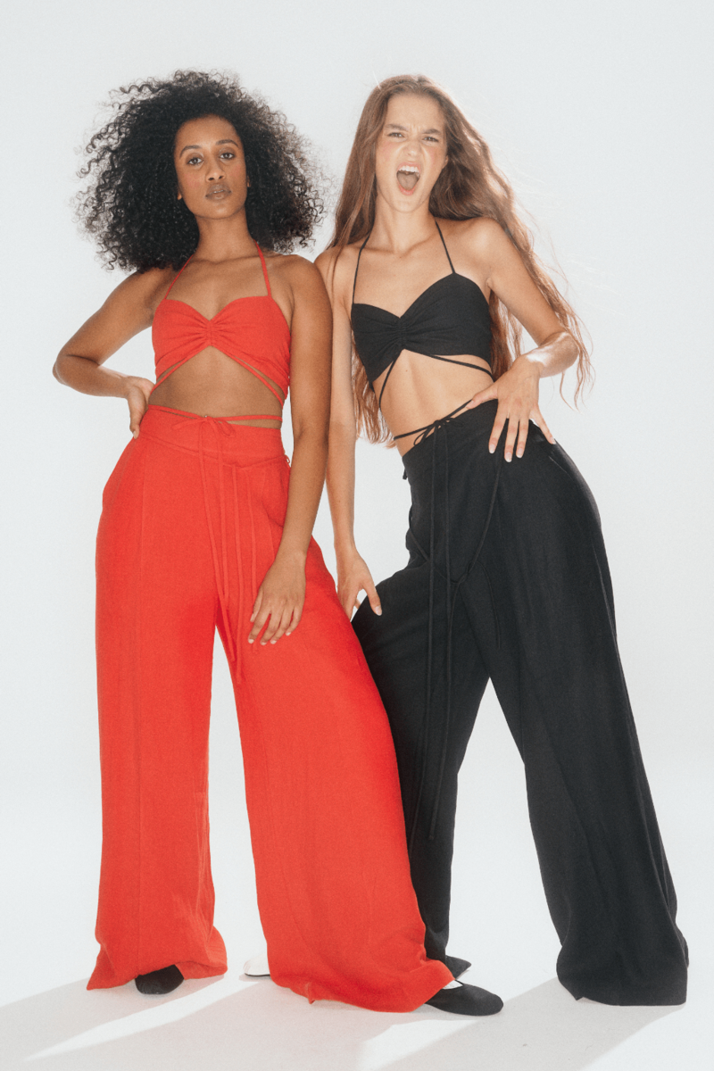 Eliza Faulkner Frankie Halter Top - Red Linen