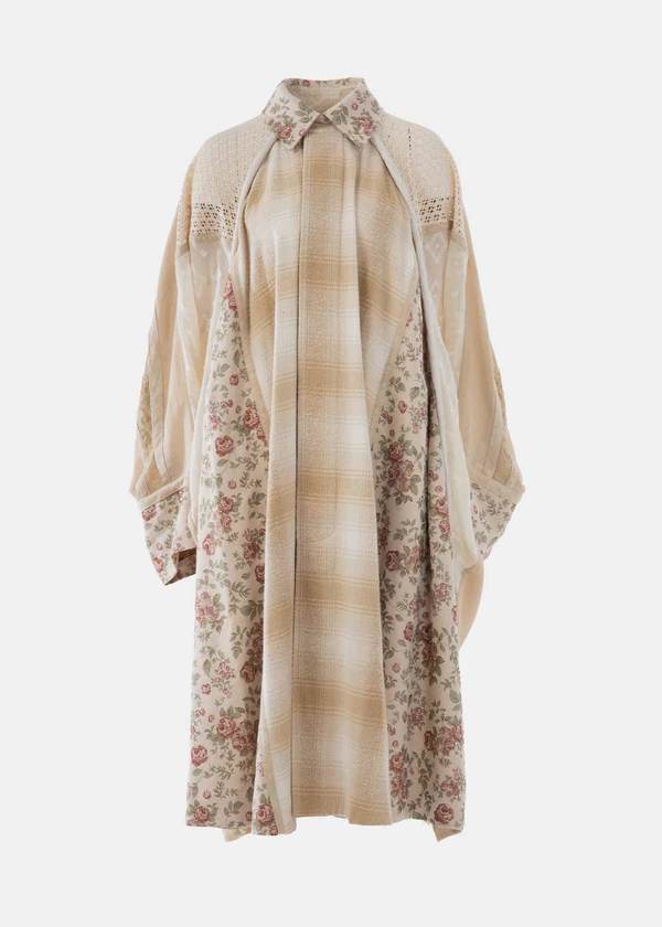 COMMUN'S Cream/Flora Coat