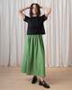 Ali Golden Full Skirt - Faded Grass Green - Thumbnail 2