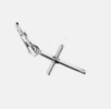 SERGE DENIMES Cross Earring - Silver - Thumbnail 3
