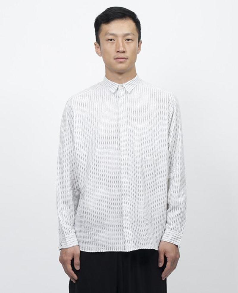 HENRIK VIBSKOV James Shirt - Black Block Dots | Garmentory